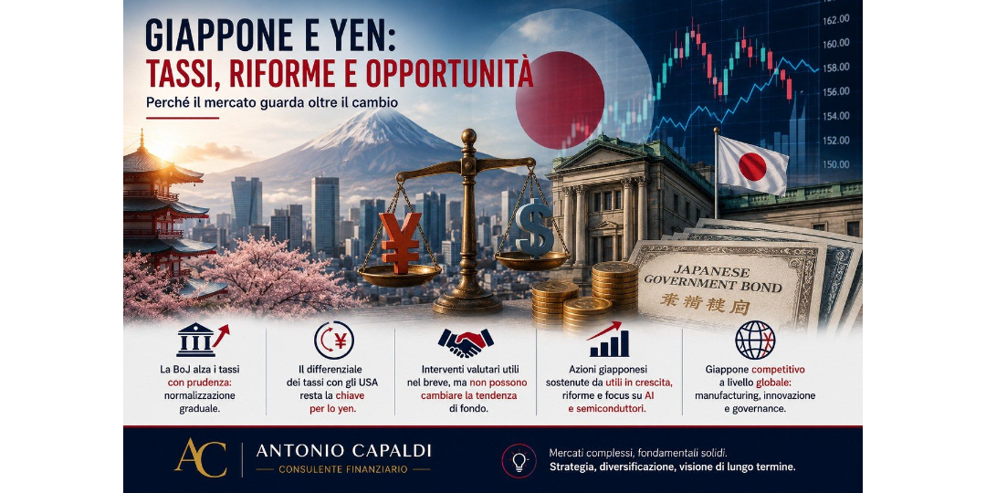 Copertina Yen e mercati: tassi, Bank of Japan e opportunità nel Giappone